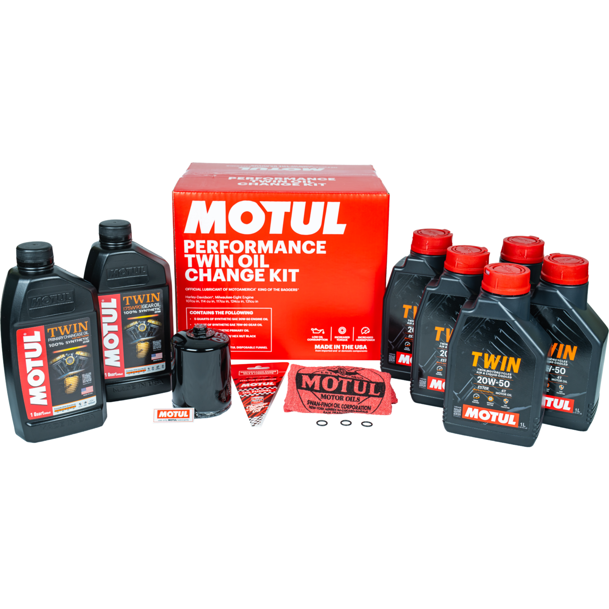 MOTUL TWIN OIL CHANGE KIT FOR H-D® MILWAUKEE-EIGHT® ENGINES