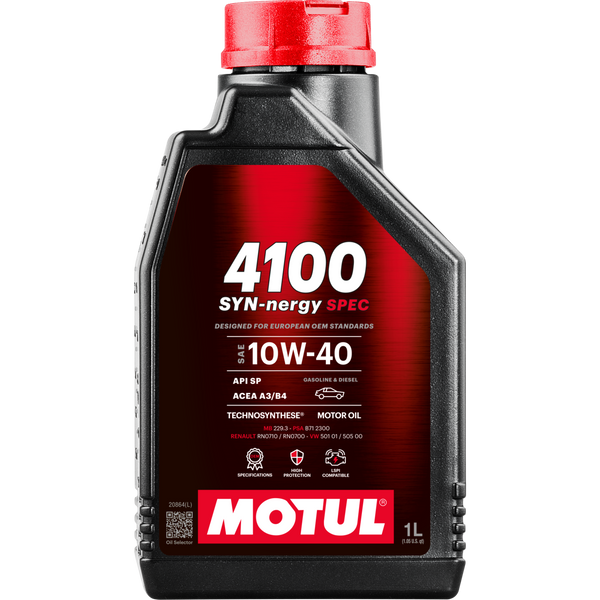 4100 SYN-nergy SPEC 10W40 4L モチュール 国内正規品 Motul_112890_4100_SYN-