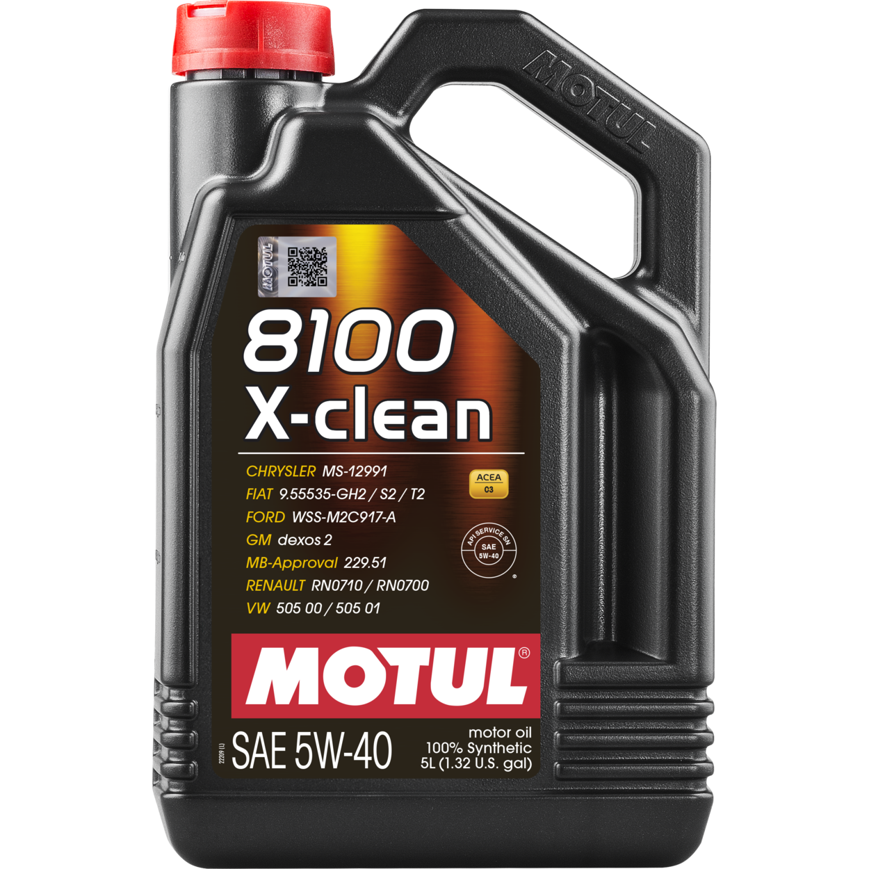 MOTUL 8100 X-CLEAN 5W-40