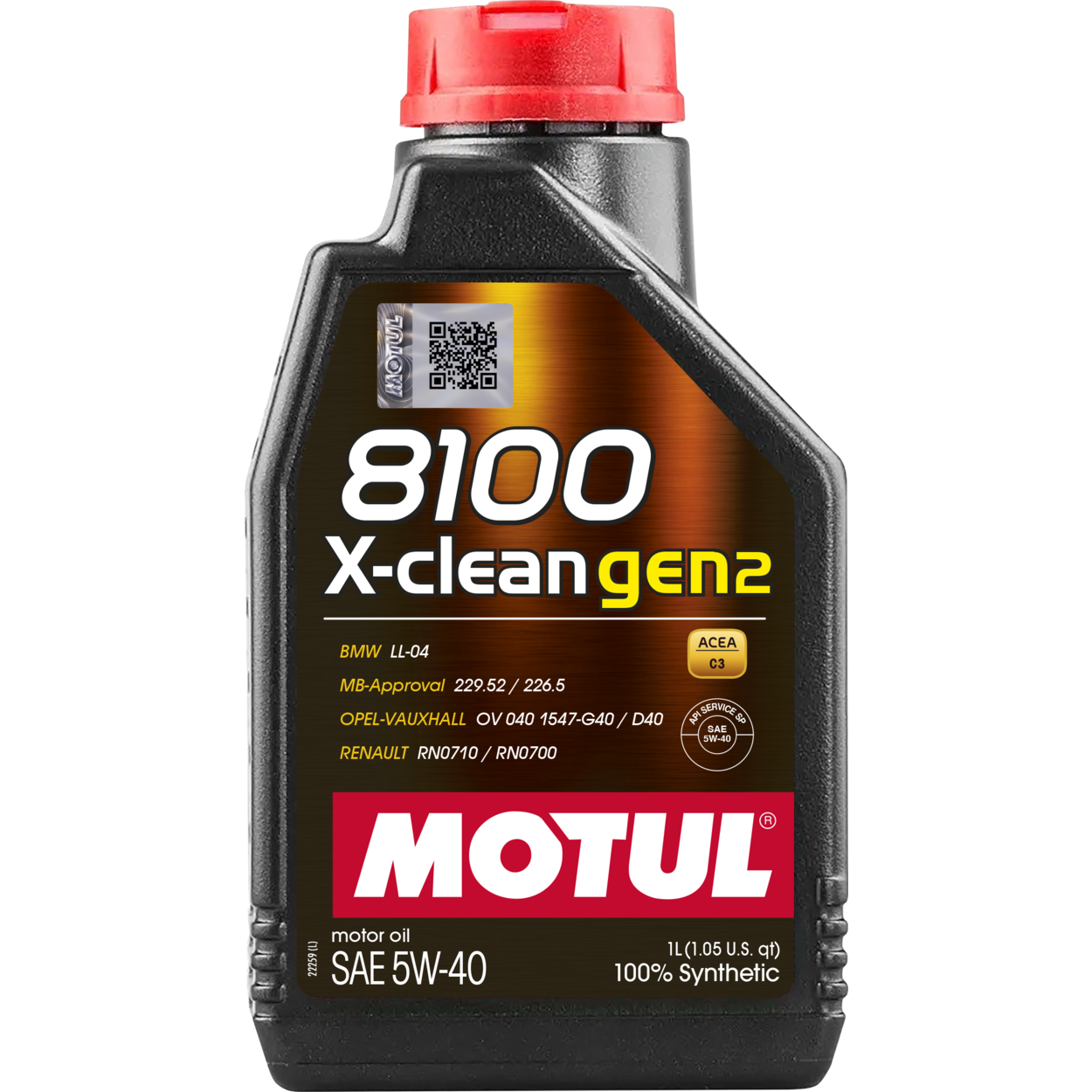 MOTUL 8100 X-CLEAN GEN2 5W-40