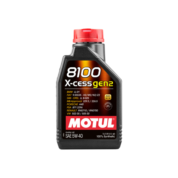 MOTUL 8100 X-CESS GEN2 5W-40 – Motul USA